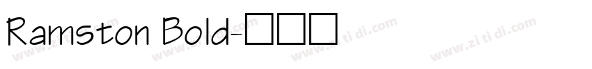 Ramston Bold字体转换